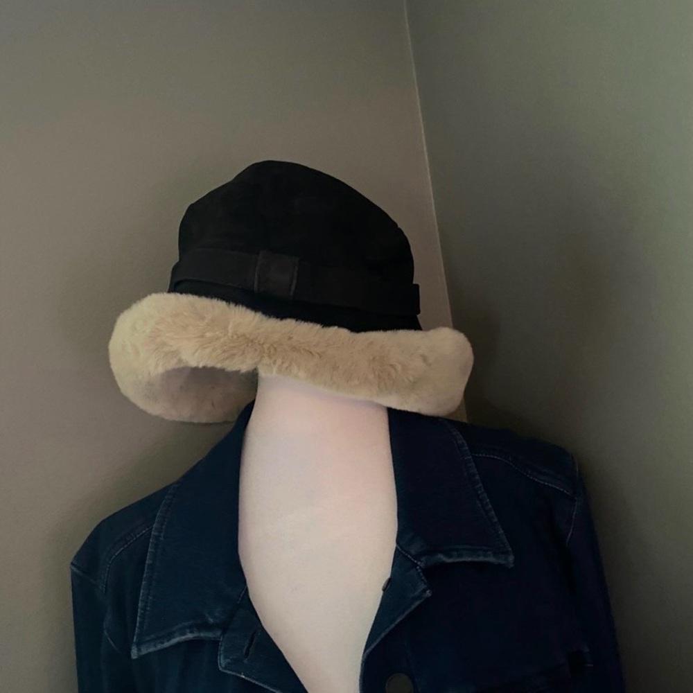 Gilly Forge London Quilted Suede Hat